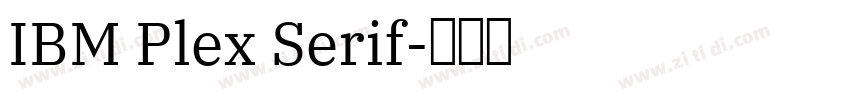 IBM Plex Serif字体转换